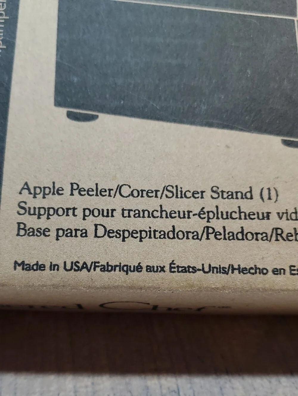 Pampered Chef Brown Apple Peeler/Corer/Slicer Stand NIB